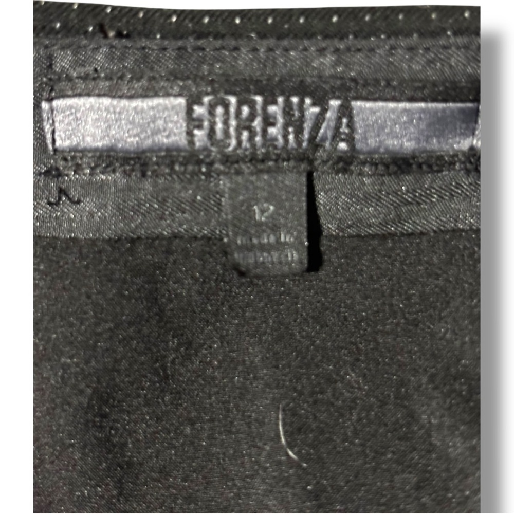 Forenza Womens 12 Classic Charcoal Overlapping Tiers Pencil Bodycon Mini Skirt - Picture 8 of 15